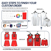 Maillot de basket-ball personnalisé OEM ODM, ensemble d'uniformes de basket-ball légers et fins pour hommes, entraînement
