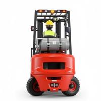 Chariot élévateur électrique autoporté BCZX 2 tonnes, batterie lithium-ion, pneus pleins en caoutchouc, élévateur automatique, mât à 3 sections