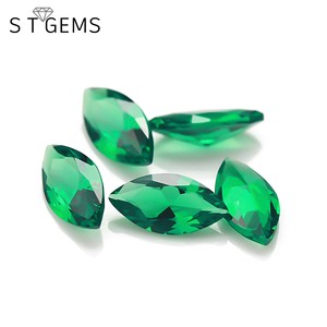 ST Gems-Nano <span class=keywords><strong>piedra</strong></span> de cristal <span class=keywords><strong>verde</strong></span> en forma de pera, cristal brillante cortado, fabricante que proporciona un buen precio para la venta - Product Image 5