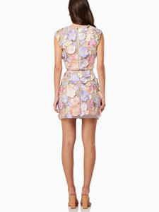 Set di due pezzi in pizzo ricamato a fiori 3D Top corto + gonna a tubino <span class=keywords><strong>da</strong></span> <span class=keywords><strong>sera</strong></span> abiti eleganti Sexy Casual <span class=keywords><strong>da</strong></span> <span class=keywords><strong>donna</strong></span> - Product Image 6