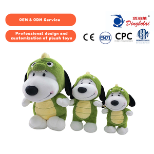 En gros, Nouveau Cadeau : Peluche Mignonne <span class=keywords><strong>de</strong></span> Chiot Dinosaure Lestée, Figurine Anime, Coussin Animal <span class=keywords><strong>de</strong></span> Dessin Animé en Forme <span class=keywords><strong>de</strong></span> <span class=keywords><strong>Chien</strong></span>, en Coton PP - Product Image 1