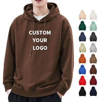 Sudaderas con Capucha Lisas de Alta Calidad en Algodón y Poliéster, Gruesas, Unisex, con Logotipo Personalizado, Tallas Grandes para Hombre