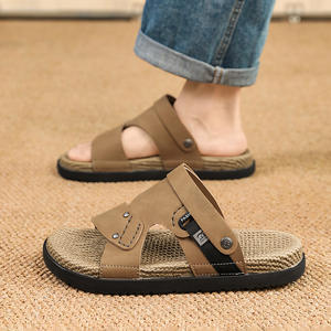 Pantuflas para Hombre, Antideslizantes, con Suela Gruesa, Acolchado Insonorizante, Suela Suave, Pantuflas Cómodas para el Hogar - Product Image 1