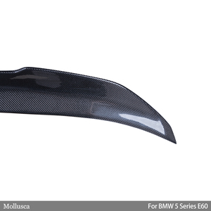 For 5 Series E60/E60 M5 Sedan PSM Style Carbon Fiber <b>Rear</b> <b>Spoiler</b> Trunk Wing 2001-2010 - Product Image 5
