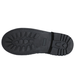 Bottes de garde-corps tactiques en cuir véritable pleine fleur noires <span class=keywords><strong>pour</strong></span> hommes <span class=keywords><strong>chaussures</strong></span> de randonnée en plein air bottes à semelle en caoutchouc - Product Image 5