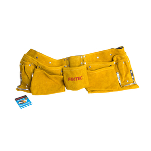 FIXTEC Hot Style Multifunctional <b>Tool</b> Suede Leather Waist <b>Belt</b> Bag With 11 Pockets for Electrician Repair FHTB2055L/FHTB2258L To - Product Image 2