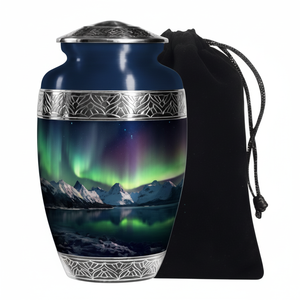 Urnes de crémation modernes faites à la main en laiton pour adultes Urnes funéraires décoratives funéraires pour hommes et femmes Prix de gros - Product Image 1