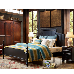 Hoer Meubilair Landgoed <span class=keywords><strong>Poster</strong></span> Slaapkamer Set Kingsize Houten Frame Massief Houten Meon <span class=keywords><strong>Poster</strong></span> Bed Met Gesneden Hoofdeinde - Product Image 3