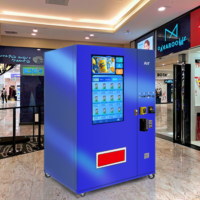 Large-screen Smart Vending Machine for Beverages and Snacks Refrigerated Snack Vending Machine with SDK Function