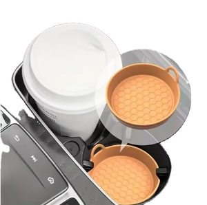 Custom 2 PCS Waterproof Car Cup Holder Coaster Silicone Cup Holder Insert Universal Anti-slip 7*7*2.8cm - Product Image 5