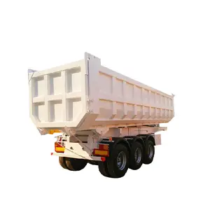 Customized Sand Carrier Tipper Trailer 60 Tons U Shape 3 Axles Dump Semi Trailer For Sale