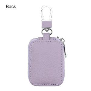 AndoBag Mini Porte-clés de mode pour hommes et femmes, en cuir véritable, avec fermeture éclair, étui pour écouteurs, petit portefeuille avec porte-clés 2517 - Product Image 3