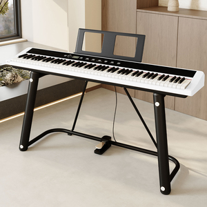 <span class=keywords><strong>Piano</strong></span> numérique portable 88 touches avec clavier à marteaux intégré, haut-parleur et prise casque <span class=keywords><strong>pour</strong></span> la pratique en déplacement - Product Image 2