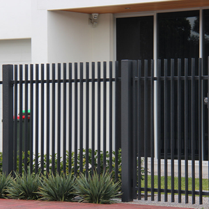 Pantallas de privacidad en ángulo, valla de radiador para exteriores, panel de acero de metal soldado, jardín, hoja <span class=keywords><strong>vertical</strong></span> 3D, VALLA DE ALUMINIO - Product Image 2