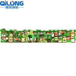 Los niños populares de la <span class=keywords><strong>selva</strong></span> verde de casa de madera de tema comercial de patio interior - Product Image 2