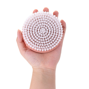 Brosse exfoliante pour le corps à manche court, tête de brosse PBT détachable et rotative, brosse de bain pour la douche - Product Image 5