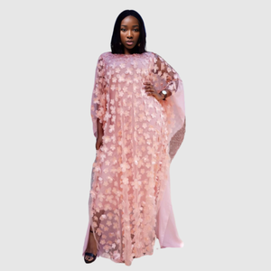 Vestido Kaftan Africano de Talla Grande con Estampado Floral de 6 Colores, 2019 - Product Image 5