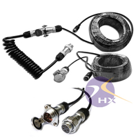 Harga pabrik 12V 7-Core kabel Trailer listrik PVC PE kabel gulung terjalin untuk kabel Spiral listrik kawat pegas aplikasi