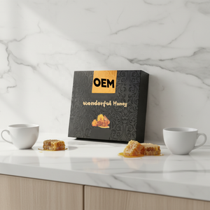 Cajas de Exhibición para <span class=keywords><strong>Miel</strong></span> de Alta Calidad OEM, Sobres de <span class=keywords><strong>Miel</strong></span> al por Mayor, Papel Kraft con Recubrimiento UV y Grabado en Relieve, Empaque Rígido - Product Image 5