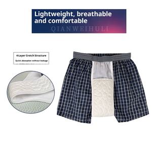 Ropa interior de algodón de primera calidad para incontinencia para ancianos-Calzoncillos bóxer antifugas lavables para el cuidado de los hombres con control de olores - Product Image 2