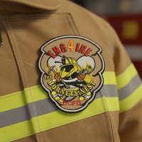 Patchs brodés personnalisés, patchs brodés pour pompiers, patchs à coudre