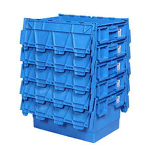 Heavy Duty Container 600*400*315 Heavy Duty Storage Box 85L Tote Bins Large Capacity Attached With Lid Container Plastic Boxes