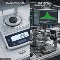 Étiquette RFID UHF haute température 200°C, 20 mm, en téflon sur métal, IP68, résistante aux acides et aux produits chimiques, pour le suivi des moules industriels et des conduites d'huile