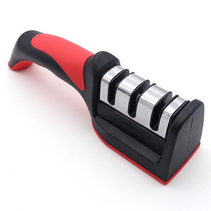 Home Use Knife Sharpener Stainless Steel Multi Grit Manual Sharpening Tool For Kitchen Knives - Product Image 2