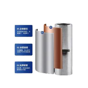 Bv1.25 BV2 bv5.5 cách điện thẳng mông dây nối Splice Uốn Tóc bồng PVC cách điện ống đồng Báo Chí lạnh Cáp connecter - Product Image 6