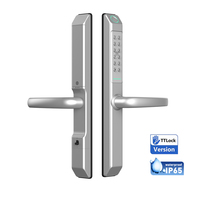 Cerradura Inteligente para Puerta Corredera de PVC para Hotel, con Aleación de Aluminio, IP65 Impermeable, Tuya BLE WiFi APP, Huella Dactilar, RFID, Contraseña, TTLock