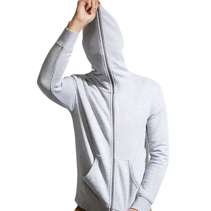 2021 Custom LOGO White Men Zipper Hoody Sweatshirt Fashion Casual Hip Hop Sports Full Face Zip Hoodies Tops Full Zip Up Hoodie