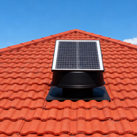 Ventilateur d'extraction solaire électrique pour toit Vent Goods, moteur DC sans balais, pales en alliage d'aluminium pour la ventilation des garages et des sous-sols - Australie
