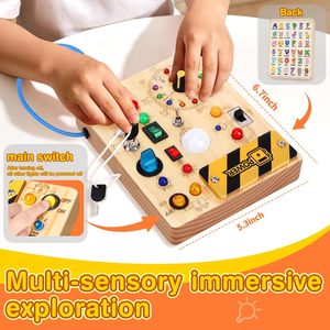 Tavola delle Attività per Bambini - Giocattolo Educativo Montessori per Bambini e Bambine da 1 a 3 Anni |   Attività sensoriale didattica ideale per i viaggi - Product Image 3