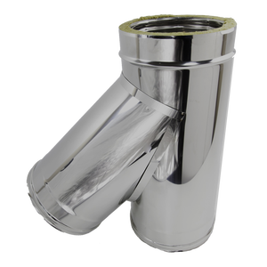 Conector Braga de doble pared, accesorios de hierro de plástico de 80/130mm, técnica de fundición de superficie chapada Lisa para cabezal de tubos de 10mm y 12mm - Product Image 1