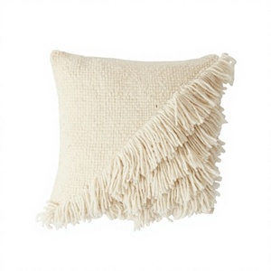 Funda de Almohada Decorativa ITHL Boho de Algodón con Patrones Geométricos y Vintage, Tejida a Mano, Extraíble y Lavable con Cierre de Cremallera - Product Image 1