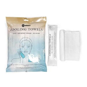 Serviette rafraîchissante jetable extra grande taille à la menthe lingettes humides emballées individuellement voyage course escalade calme sensation de glace - Product Image 4