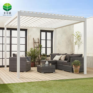 Metal de alta calidad de ocio pabellón balcón <span class=keywords><strong>terraza</strong></span> sombrilla Gazebo al aire libre de aluminio pérgola techo carpa - Product Image 4
