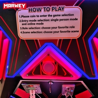 Marwey Vente en gros de machines de jeu d'arcade de course de moto à pièces, simulateur de moto, machines de redemption de tickets