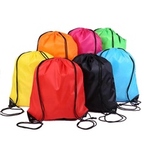 Sac à dos pliable VION écologique avec cordon de serrage, moyen, multicolore, pour le sport, la gym, les voyages, le rangement, en polyester, cadeau