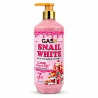 Gel Douche Exfoliant à l'Acide Salicylique et Vitamine B3, Hydratant et Éclaircissant, Gommage Corporel pour Femmes 1000ml