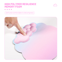Ensemble de tapis de souris de jeu de haute qualité personnalisé en mousse à mémoire de forme, couleur mélangée, repose-poignet ergonomique pour PC, base en caoutchouc, ordinateur pour le bureau et la maison
