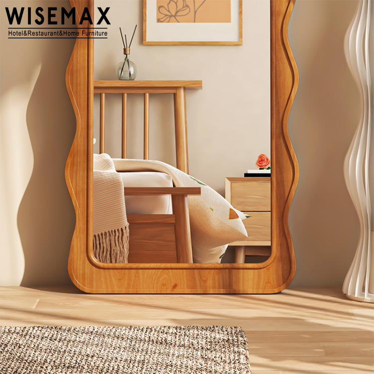 Italy【Wood Frame Mirror】木枠 象嵌 ウォールミラー WISEMAX FURNITURE - Italian Home Decor Plywood Frame Mirror