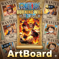 DM gros Pirate Anime Shikishi Art Board océan aventure aveugle boîte mystère Pack carte à collectionner 3D en relief Anime jouet