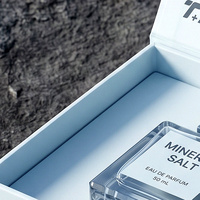 Scatola Regalo di Lusso Personalizzata Blu per Fragranze e Profumi con Scatola Magnetica e Confezione in Carta Profumata