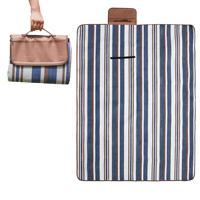 Couverture de pique-nique portable et durable en acrylique, imperméable avec support en PEVA, tapis de plage écologique avec poche
