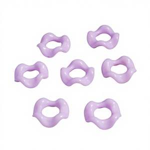 <span class=keywords><strong>Perles</strong></span> rondes en acrylique/plastique/lucite de 16 mm avec entretoises pour la fabrication de stylos DIY et de bracelets, en couleurs assorties - Product Image 6