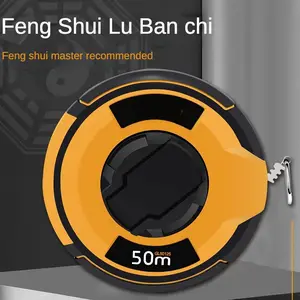 Feng Shui Yin En Yang Liniaal Stalen Tape 20M 30M 50M Hoge Precisie Ding Lan Liniaal Lu Ban Liniaal Handheld Schijf Meetlint