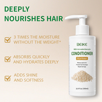 Shampooing capillaire à l'extrait de riz biologique BEIKE, nourrissant, lissant, anti-casse, soin du cuir chevelu, sans sulfate, produits de soin des cheveux OEM