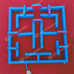 Labyrinthe gonflable d'enfants pour la lutte de pistolet à eau, labyrinthe gonflable vente commerciale labyrinthe gonflable extérieur bon marché pour des jeux d'étiquette de l'eau - Product Image 6