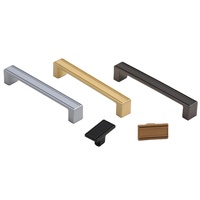 Poignée de quincaillerie de meuble à tiroir solide en alliage de zinc de conception européenne pour cuisine et commode pour chambre à coucher Villa armoire